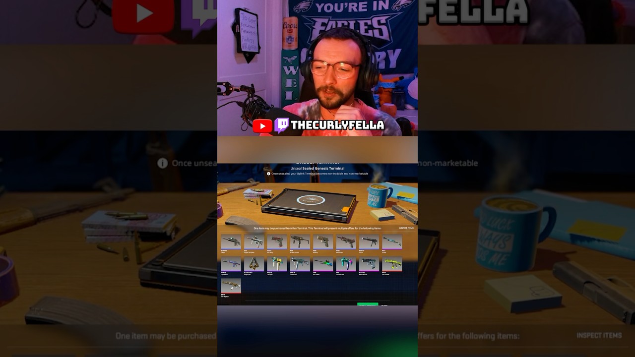 UNSEALING GENESIS TERMINAL CASE IN CS2! #CS2 #counterstrike2 #counterstrike #gaming #shorts #curly