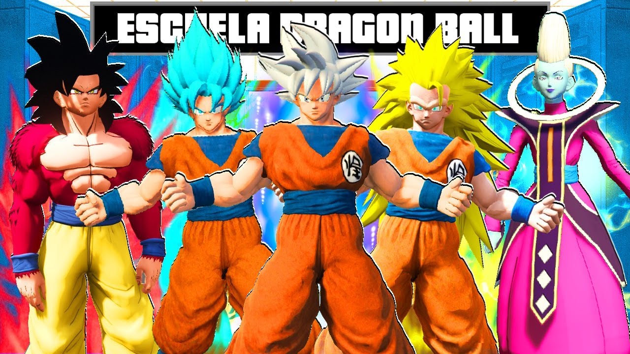 ENTRO en la ESCUELA DE SAIYAN GOKU en GTA 5 !! (PELICULA)
