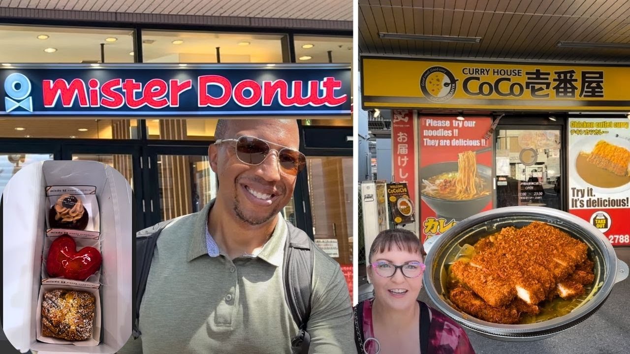 Mister Donut 🍩 + CoCo's Curry 🍛 | Наш последний день в Японии 🇯🇵 (Мы летим ✈️ из Японии в США за ...