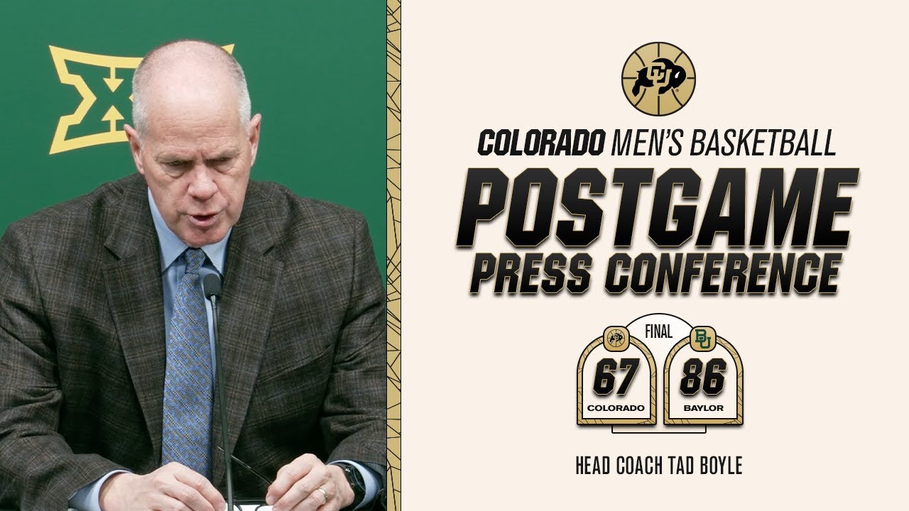 Пресс-конференция мужской баскетбольной команды Колорадо после матча с Бэйлором | 02.04.2026