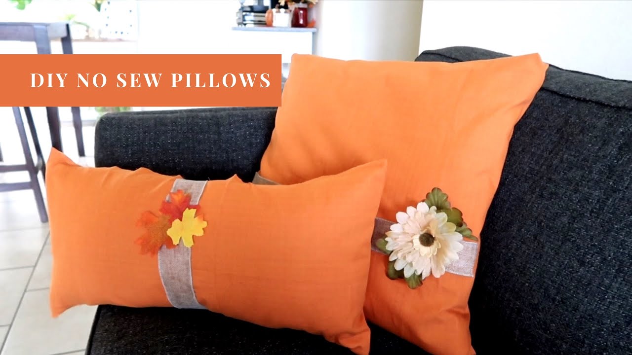 DIY NO SEW PILLOWS | BUDGET FRIENDLY BELOW $10