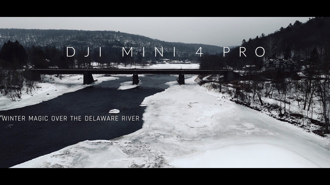 DJI MINI 4 PRO - Winter Magic Over the Delaware River
