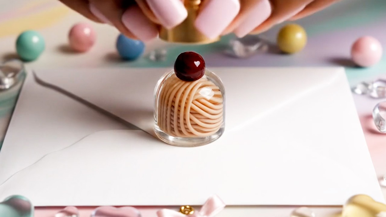 Relaxing ASMR｜Tiny Glass Cake Sealing Stamp