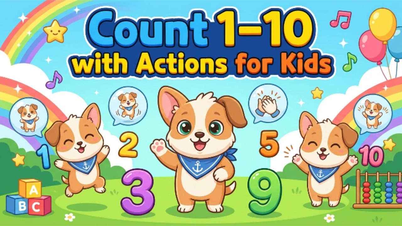 Count 1 to 10 with Bonnie 🐶 | Fun Kids Counting Song