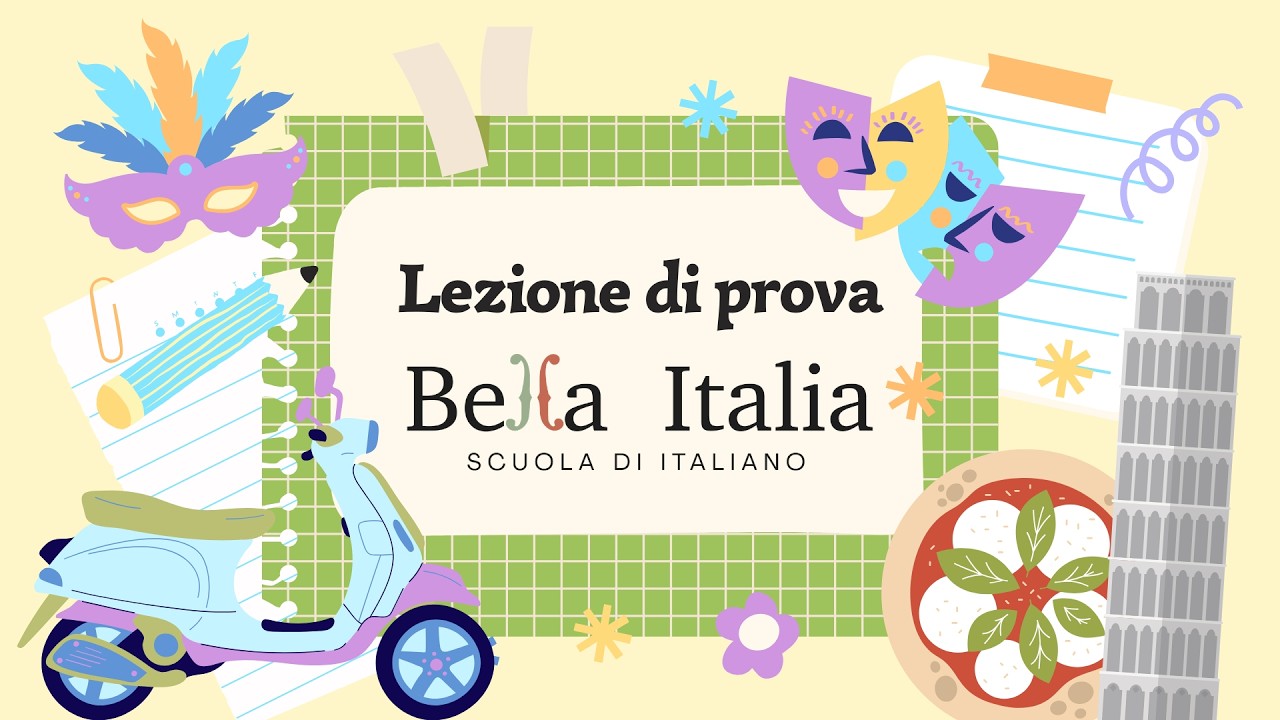 Lezione di prova | Bella Italia - Scuola d'italiano ✨