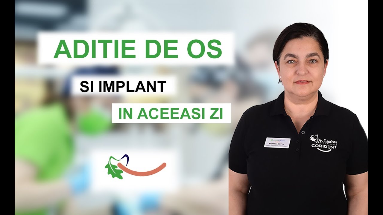 Poti face aditie de os si implant dentar in aceeasi zi? Raspunde Dr. Angelica Oprea