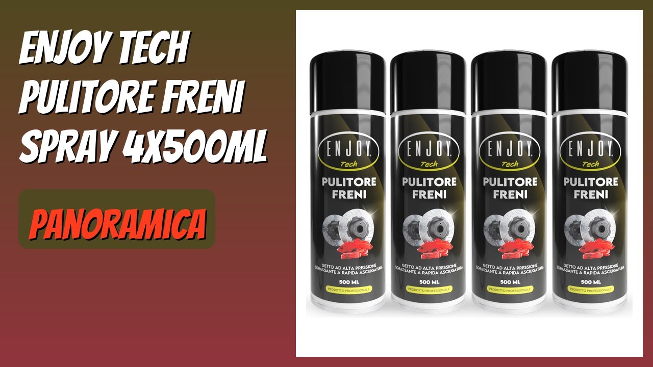 RECENSIONE (2026) : ENJOY TECH Pulitore Freni Spray 4x500ml. DETTAGLI