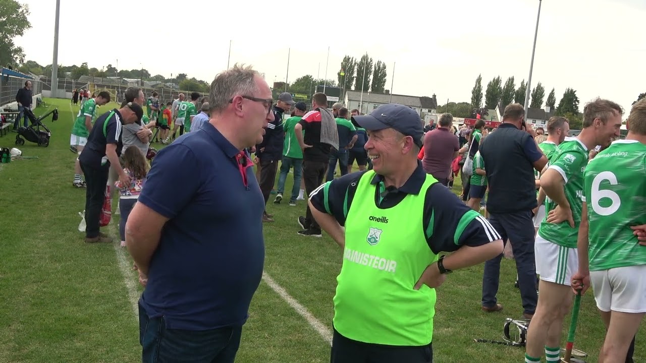 St Mullins Manager Tommy Buggy reflects a fantastic win in the Carlow Hurling Championship final