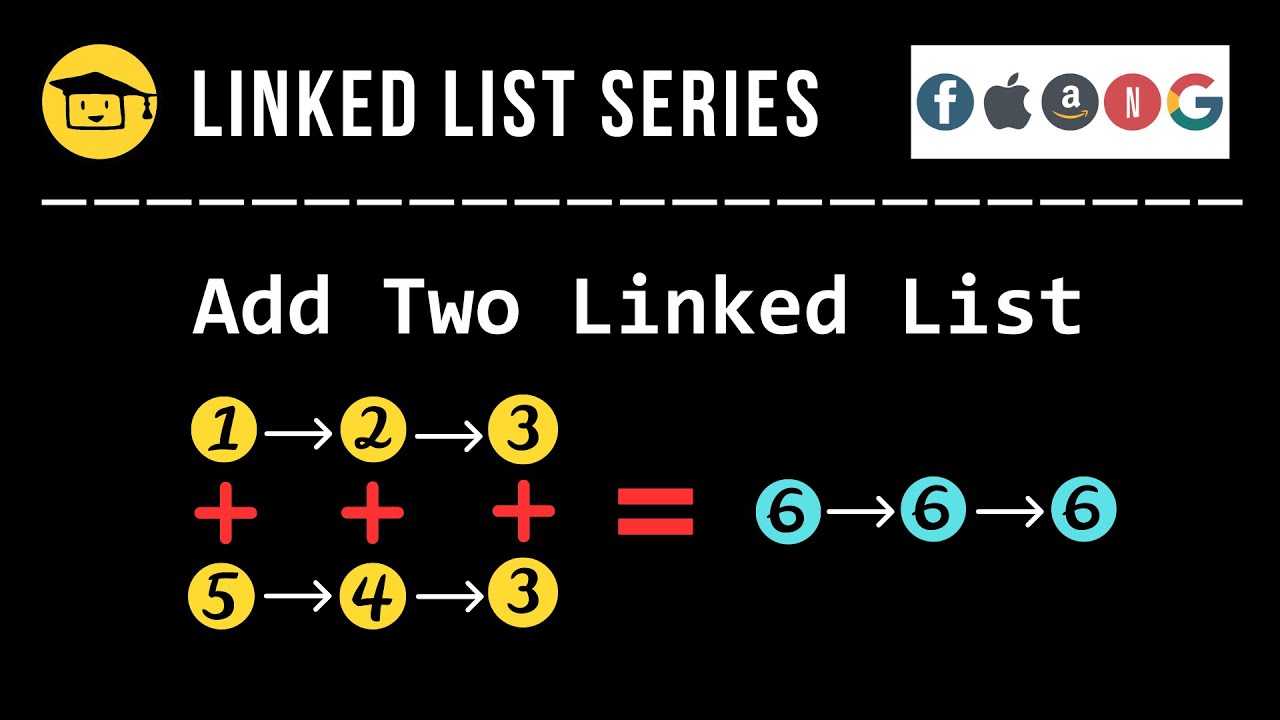 Add two numbers represented by linked list