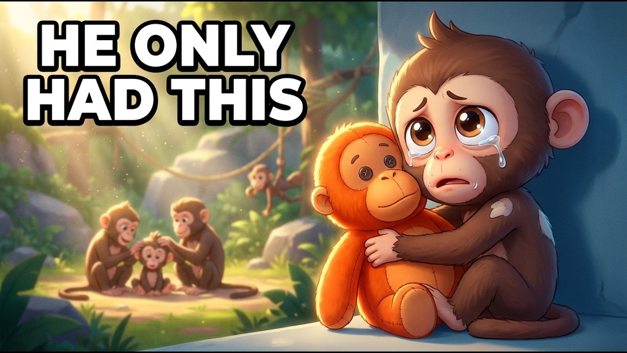Punch — Abandoned Baby Monkey Nobody Wanted — His Only Friend Was an Orange Teddy Bear 😭🧡 True Story