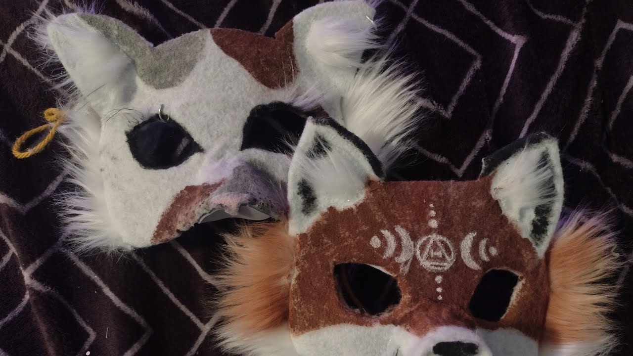 an actually good cardboard therian mask tutorial