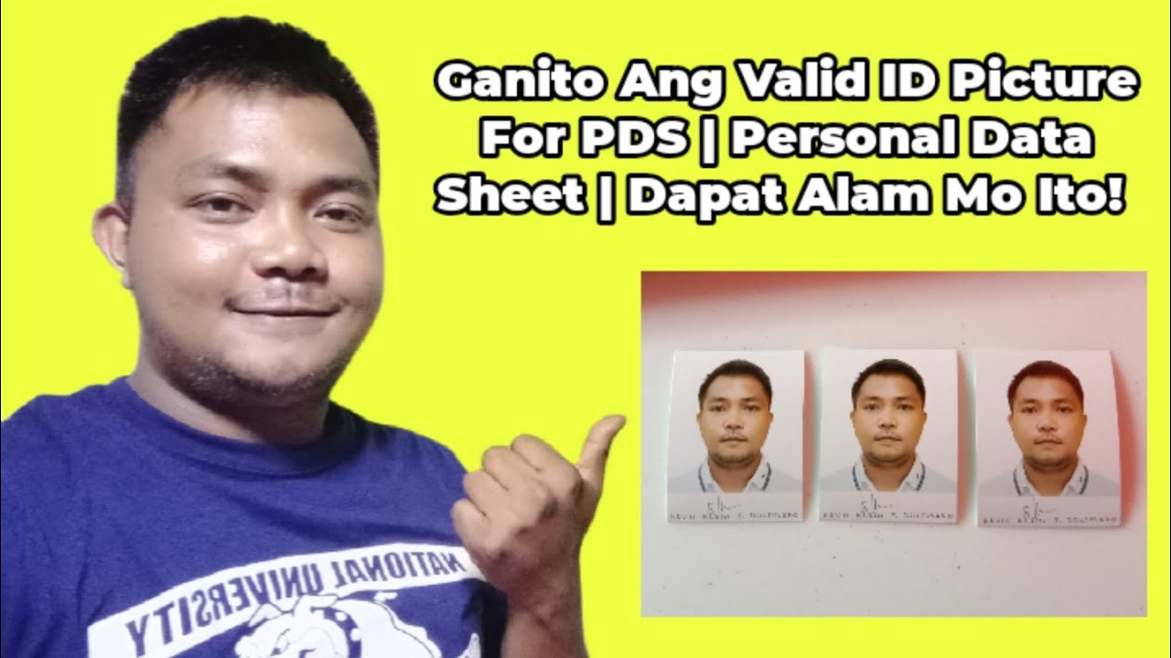 Valid ID Picture For PDS | Personal Data Sheet | Teacher Kevin PH