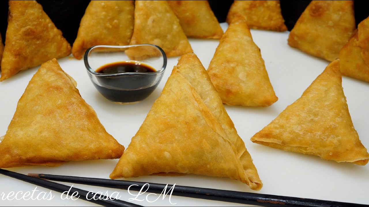 TRIANGULOS DE PRIMAVERA CON MASA CASERA RECETA FÁCIL Y CON TODOS LOS TRUCOS | ROLLITOS DE PRIMAVERA