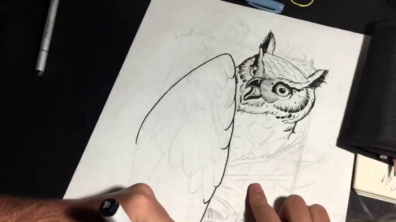 Draw neotraditional tattoo sketch by #mazurtattoo