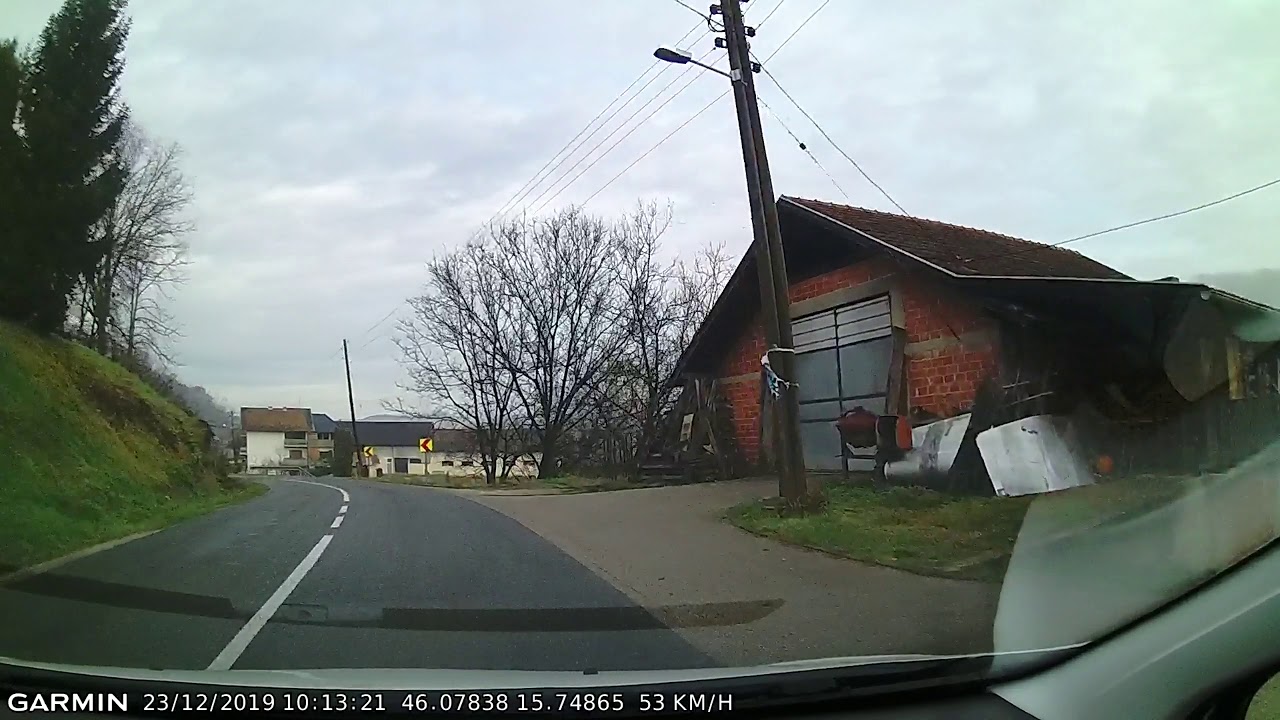 DRIVE #909: Kumrovec-Tuhelj-Desinić-Veliki Tabor (Croatia) (timelapse 4x) *Read Description*