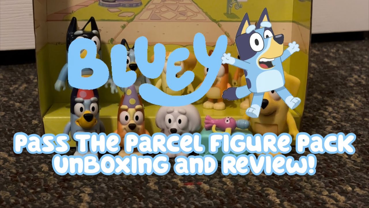 Bluey Pass the Parcel Figure Pack Unboxing and Review!