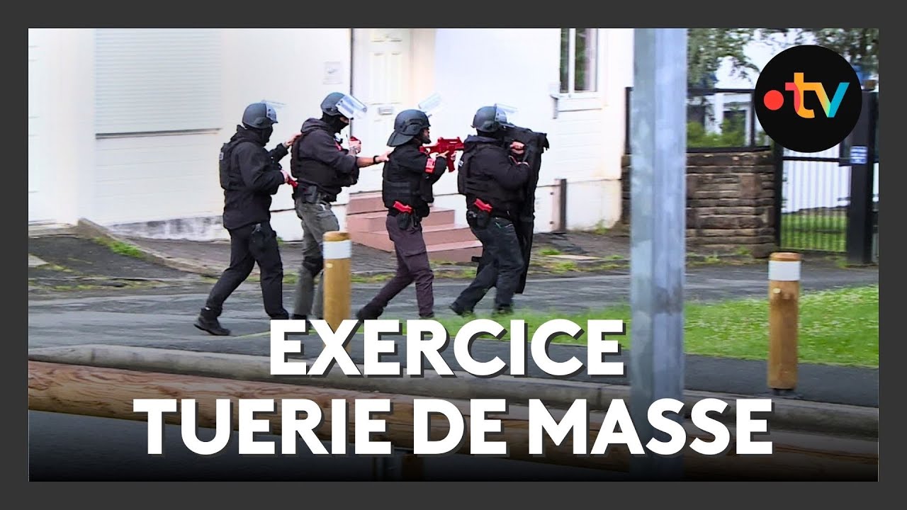 Tuerie de masse, exercice plan Orsec au lycée de Mourenx