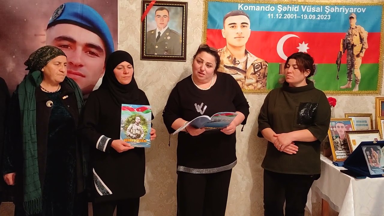 Şəhid Vüsal Şəhriyarovun evində.Qobustan rayonu 03.01.2024