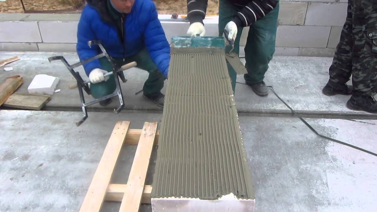 быстрая кладка газоблоков