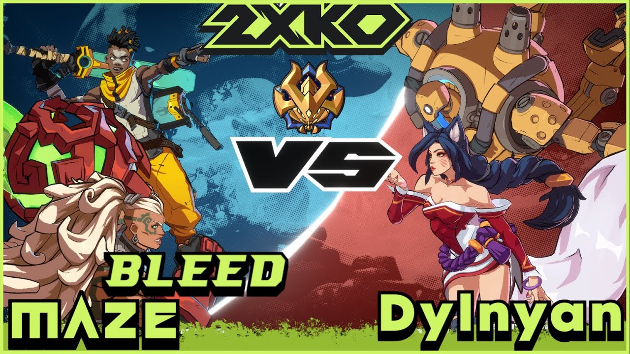 2XKO - BLEED/MAZE (Ekko/Illaoi) vs Dylnyan (Blitzcrank/Ahri) - 2XKO Fights!