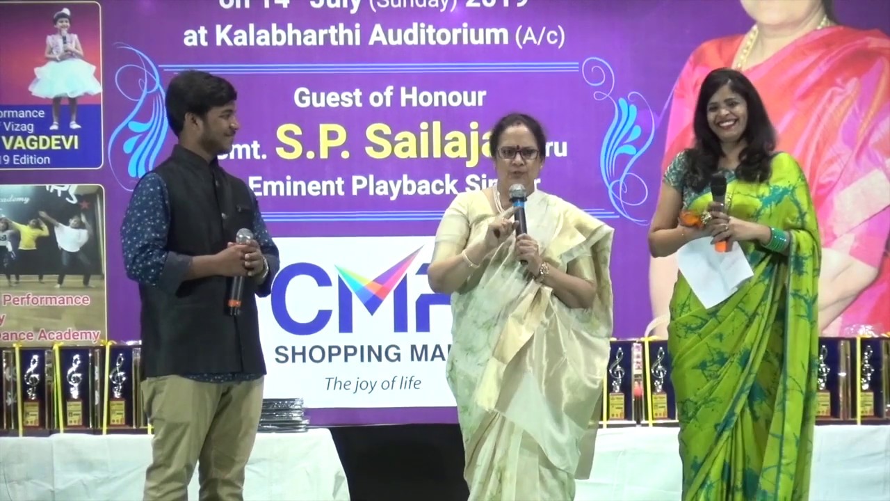 Maate mantramu song Performance in symphony musicals12th anniversary by sp Sailaja ,Sai deva Harsha