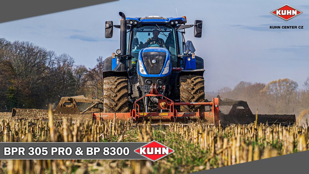 🔥 Nová mulčovací kombinace KUHN BPR 305 & BP 8300 🔴 & New Holland T7.290 HD 🔵 - Kuhn Center CZ 👈