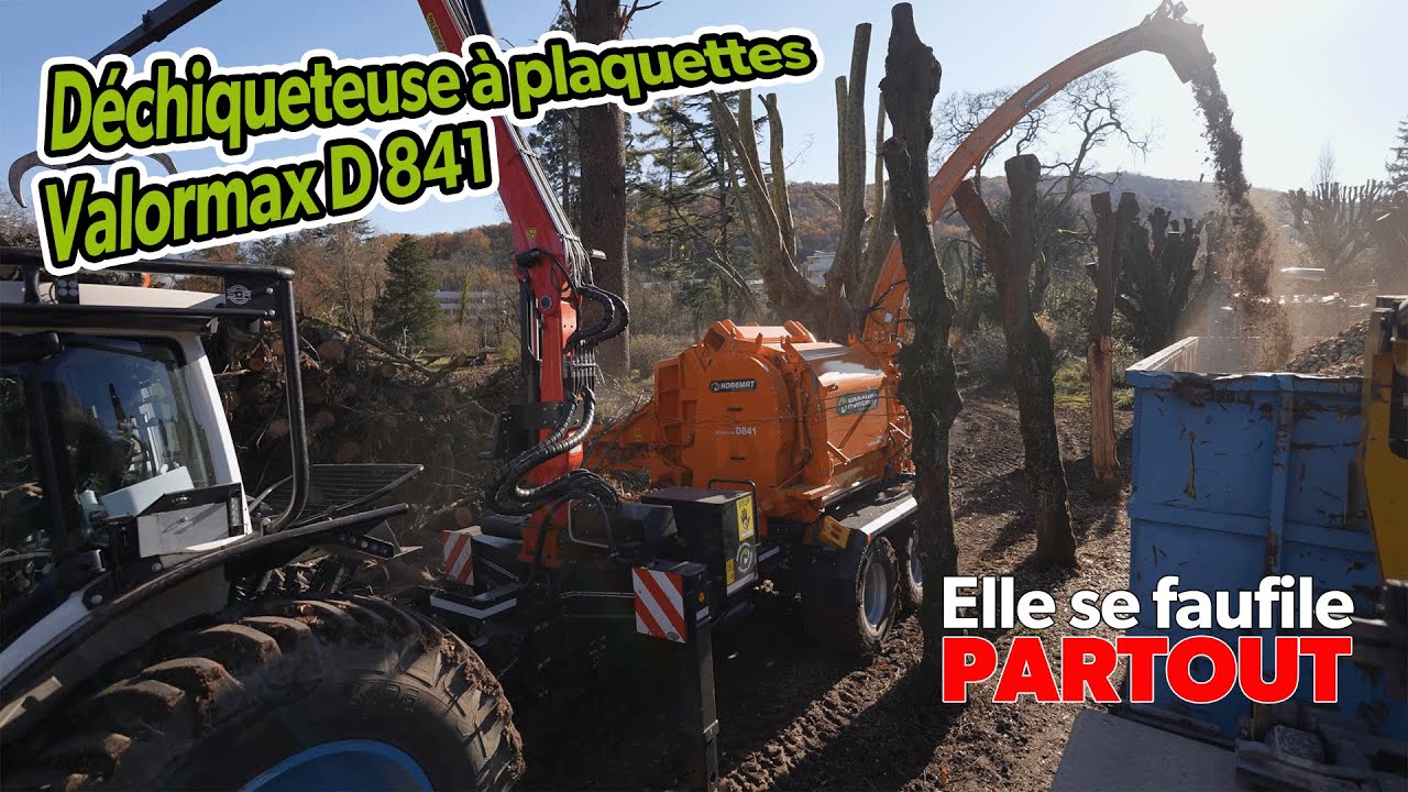 NOREMAT - Une déchiqueteuse Valormax D 841 chez GRDE