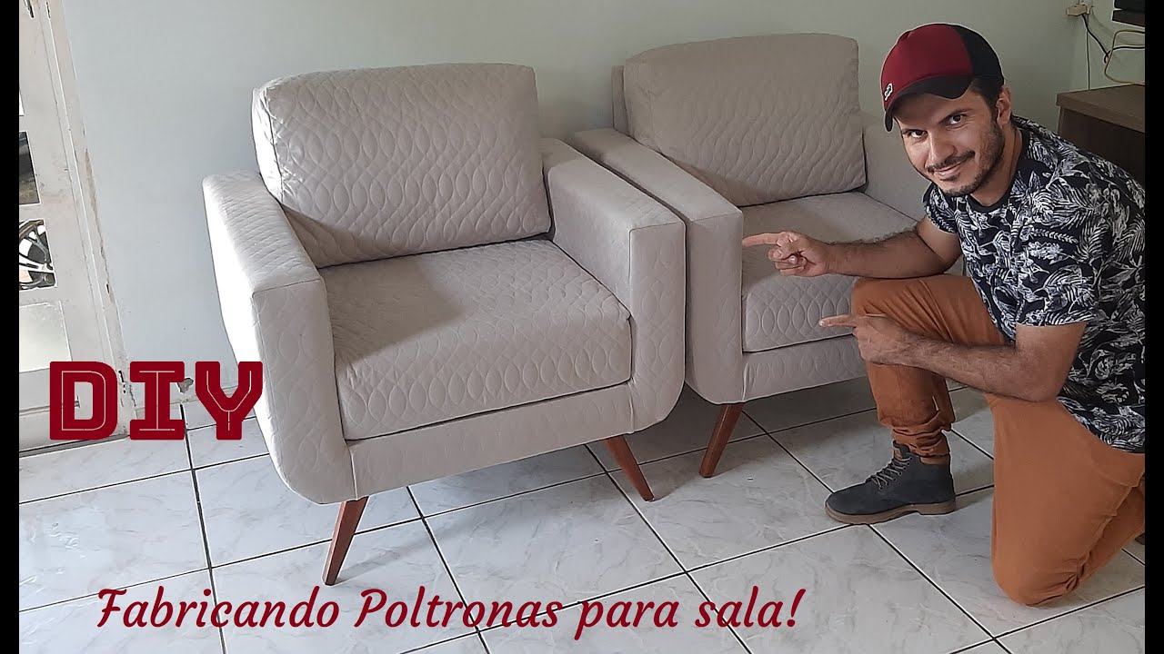 Poltronas para decoração! Assim você nunca viu! time lapse! How to make armchairs for decoration!