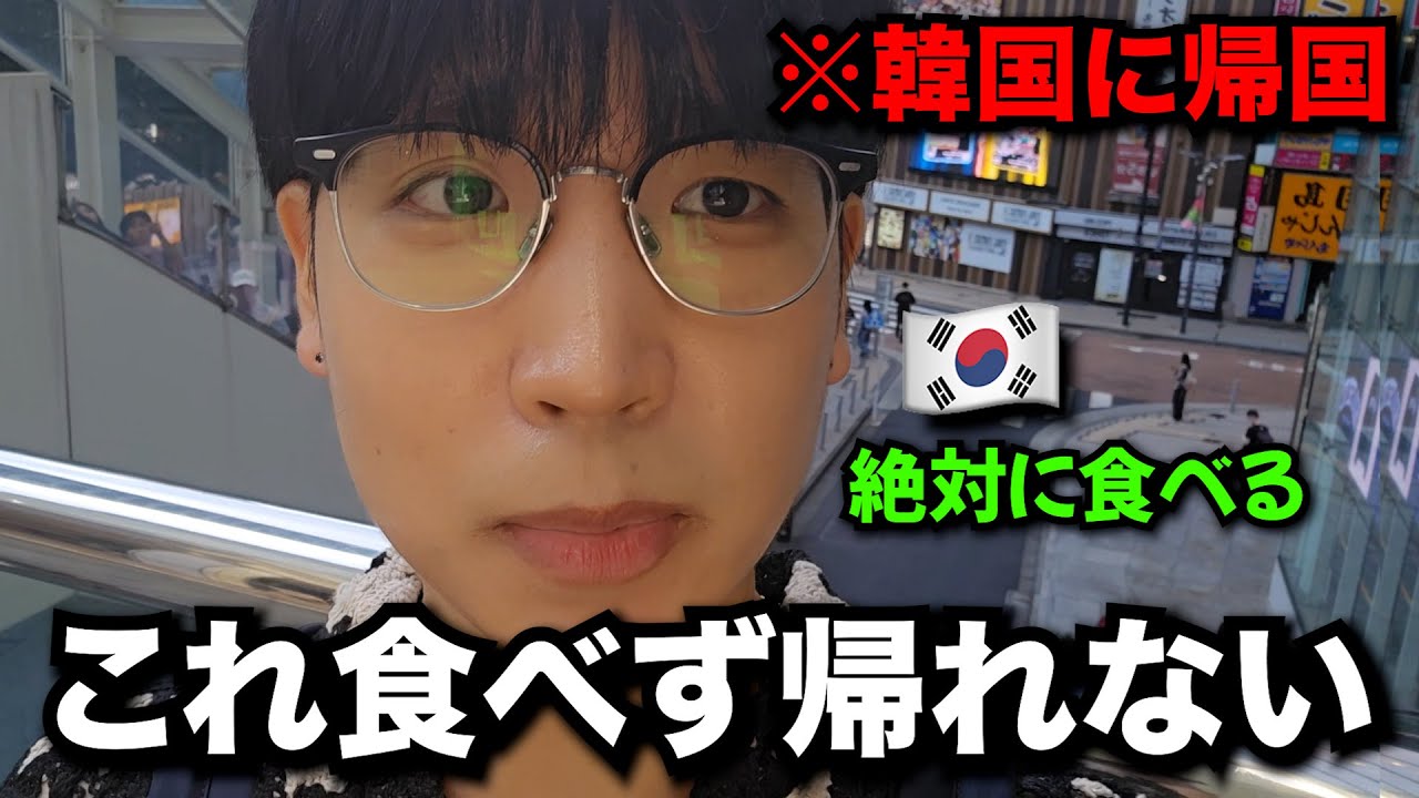韓国に帰る前に日本で韓国人が絶対に食べたい物はこれです