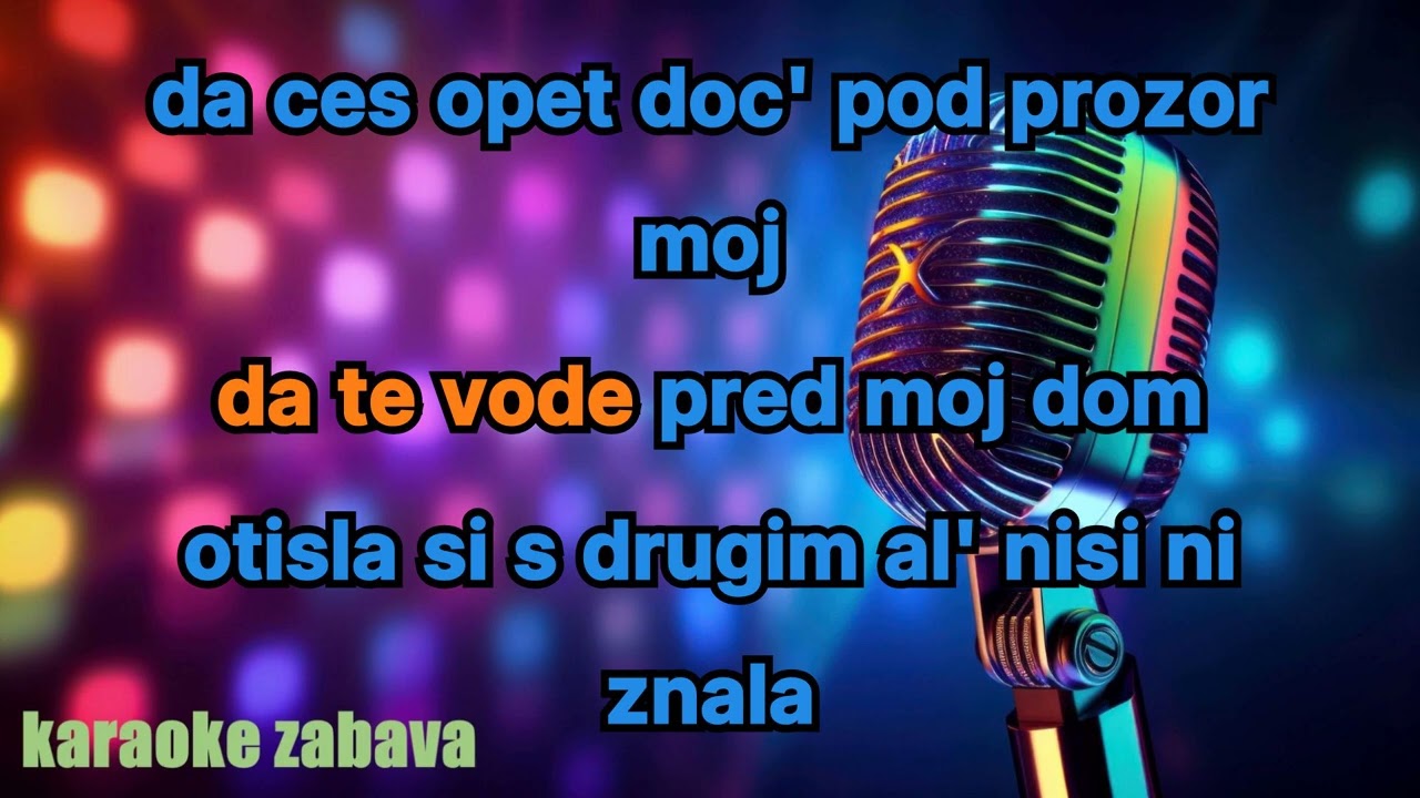 PUSTI ME VEC JEDNOM -  SERIF KONJEVIC - *KARAOKE*