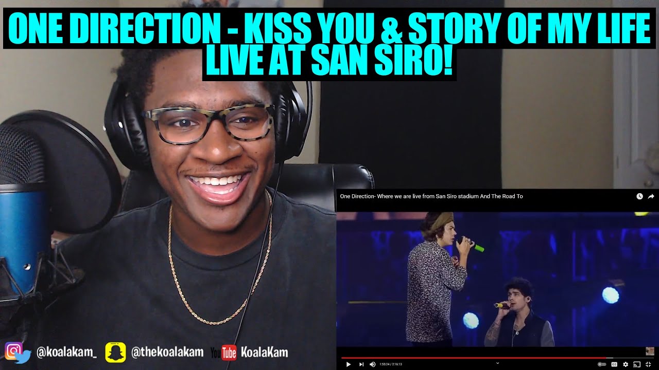 One Direction - Kiss You & Story of My Life (Live From San Siro Full Concert) | REACTION
