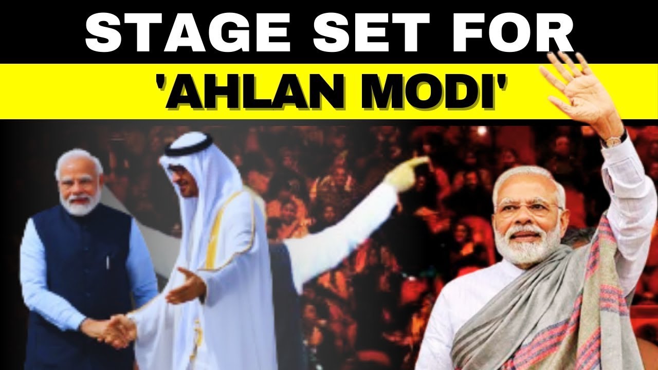 PM Modi UAE Visit News LIVE : Stage Set For 'Ahlan Modi' event  | Mohd bin Zayed Al Nahyan | BAPS