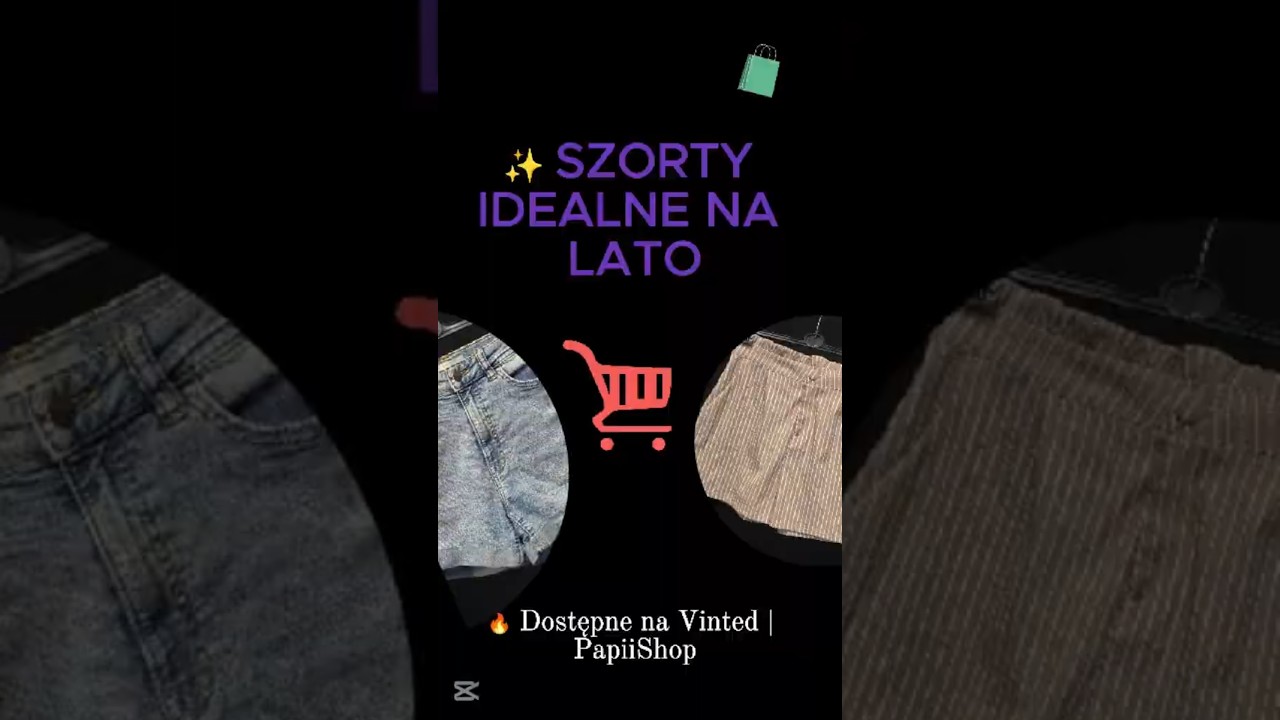 ☀️ Szorty idealne na lato &ndash; must-have z Vinted! #PapiShop #haulvinted #koszulki #linkwbio