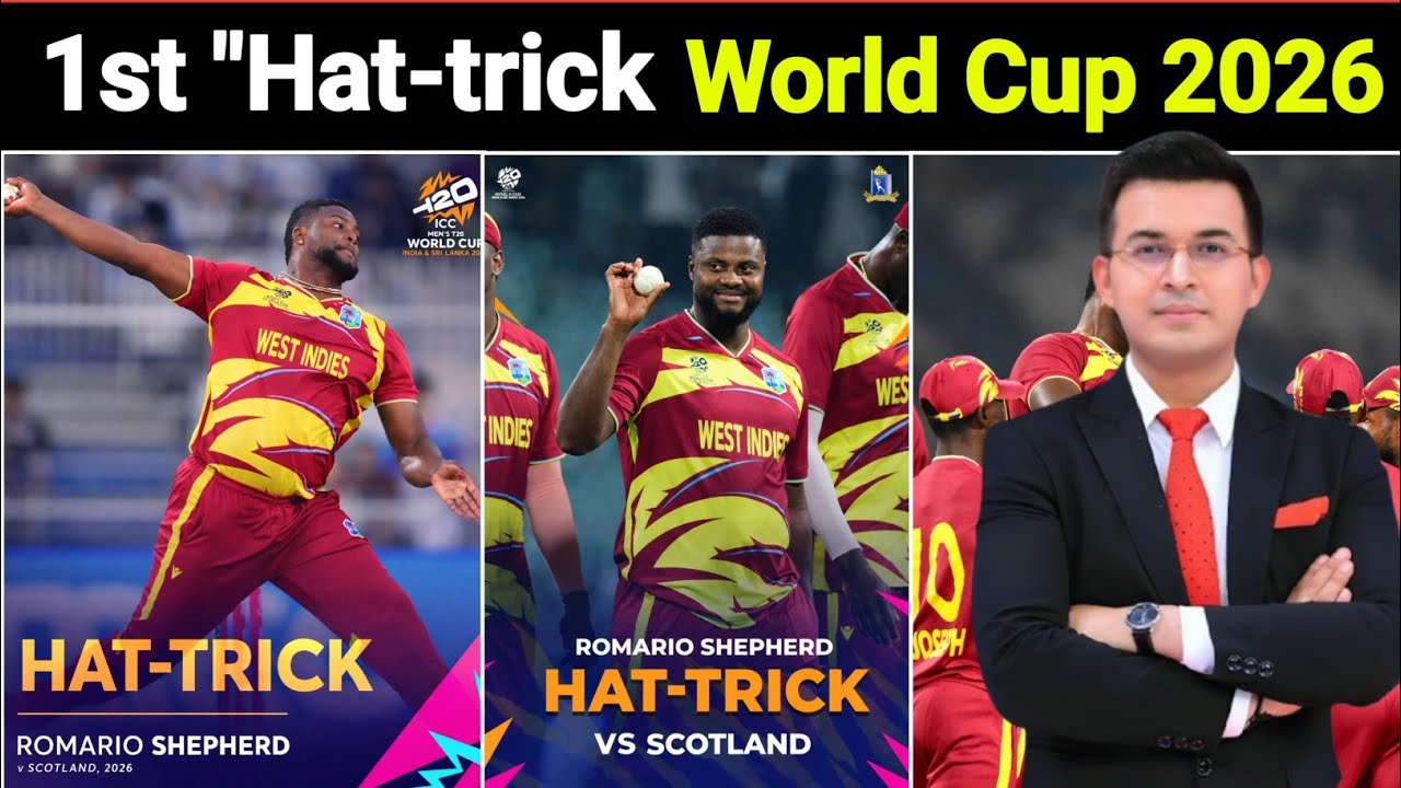 T20 World Cup 2026 में आया पहला तूफ़ान! Romario Shepherd Hat-trick vs Scotland || पहली HAT-TRICK! 
