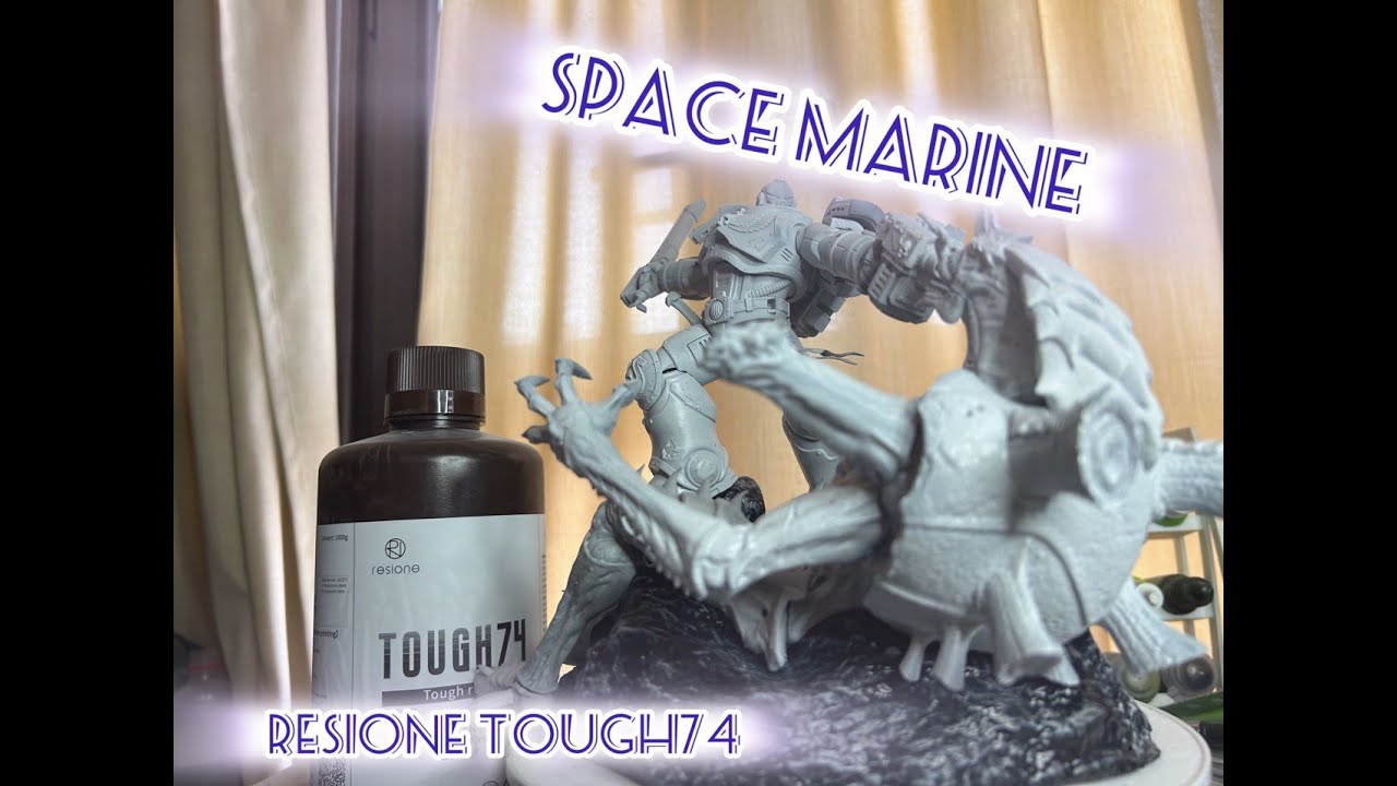 Печатаю и крашу #spacemarine из Resione Tough74 | #3dprinting #3d #warhammer40k