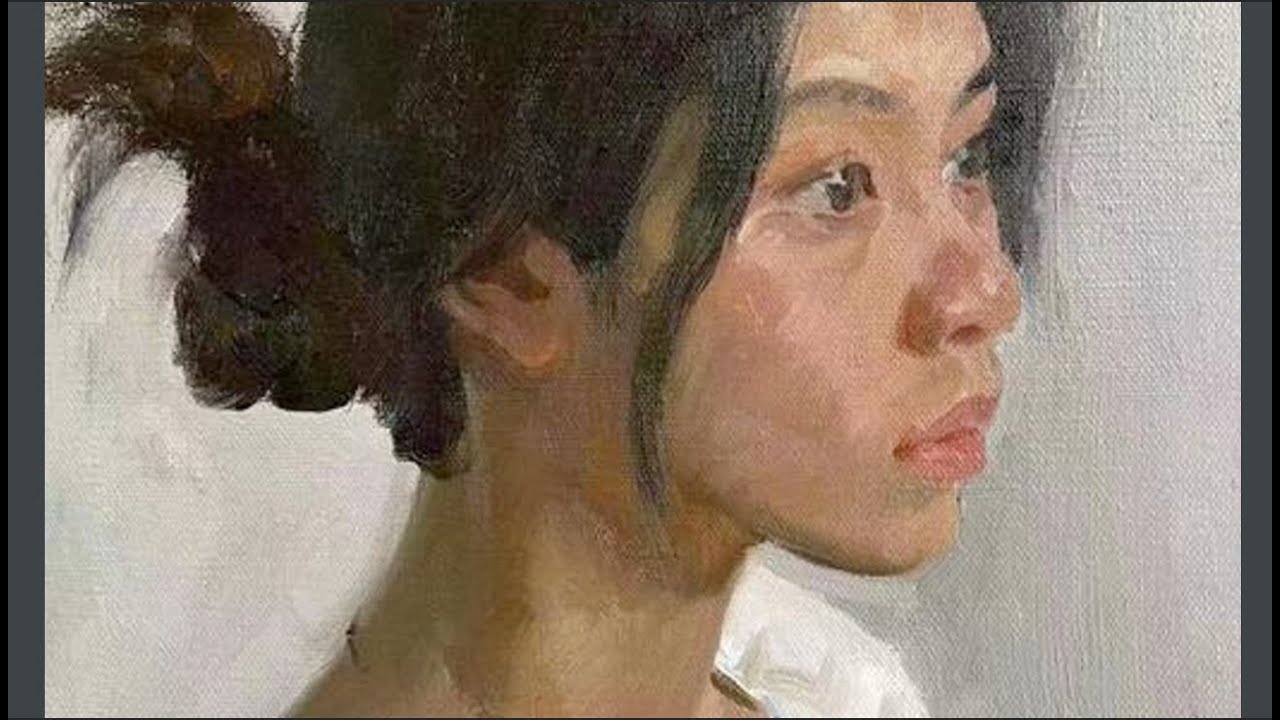 Oil painting portrait works and demonstrations