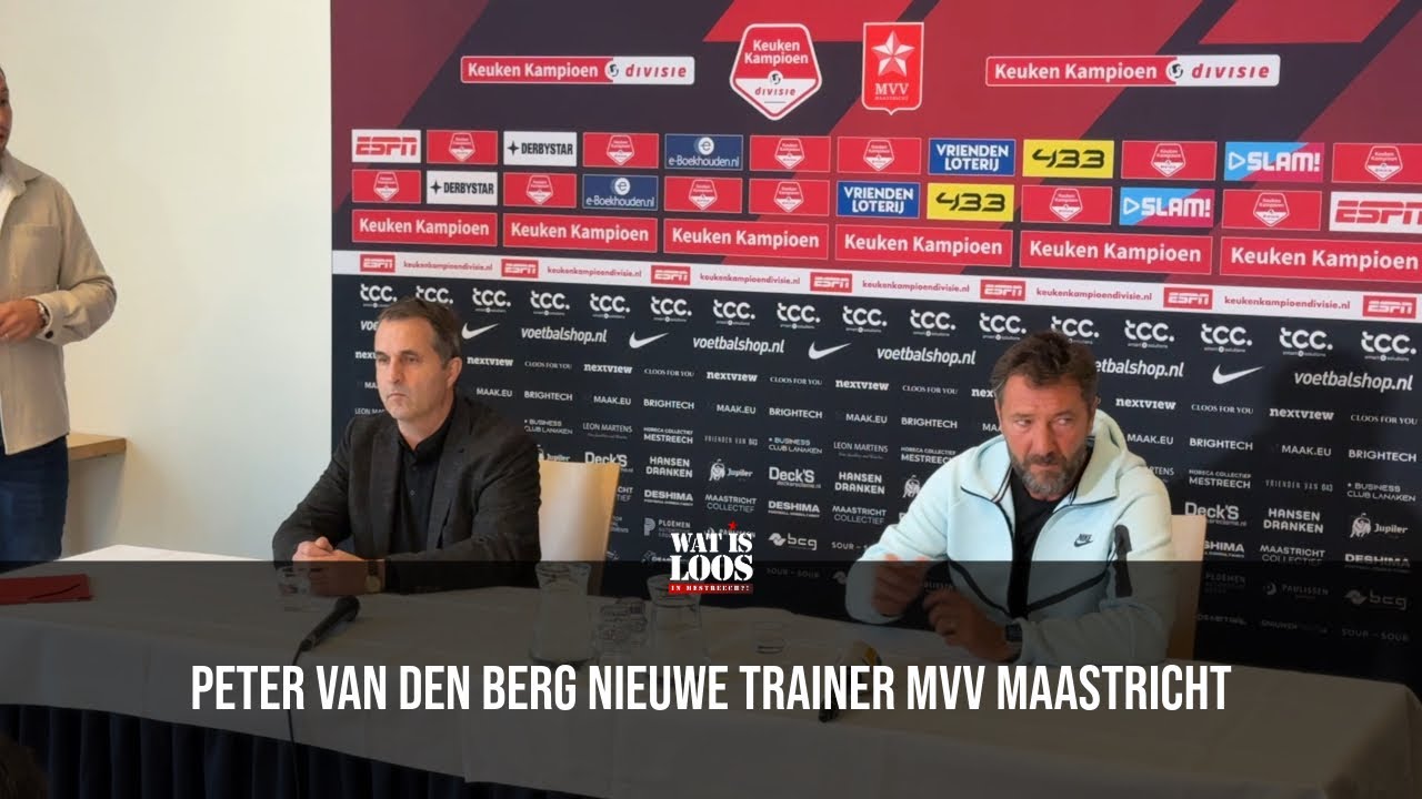 PETER VAN DEN BERG NIEUWE TRAINER MVV MAASTRICHT