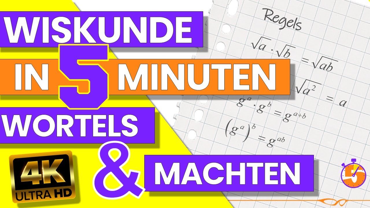 WISKUNDE IN 5 MINUTEN –  Wortels en machten