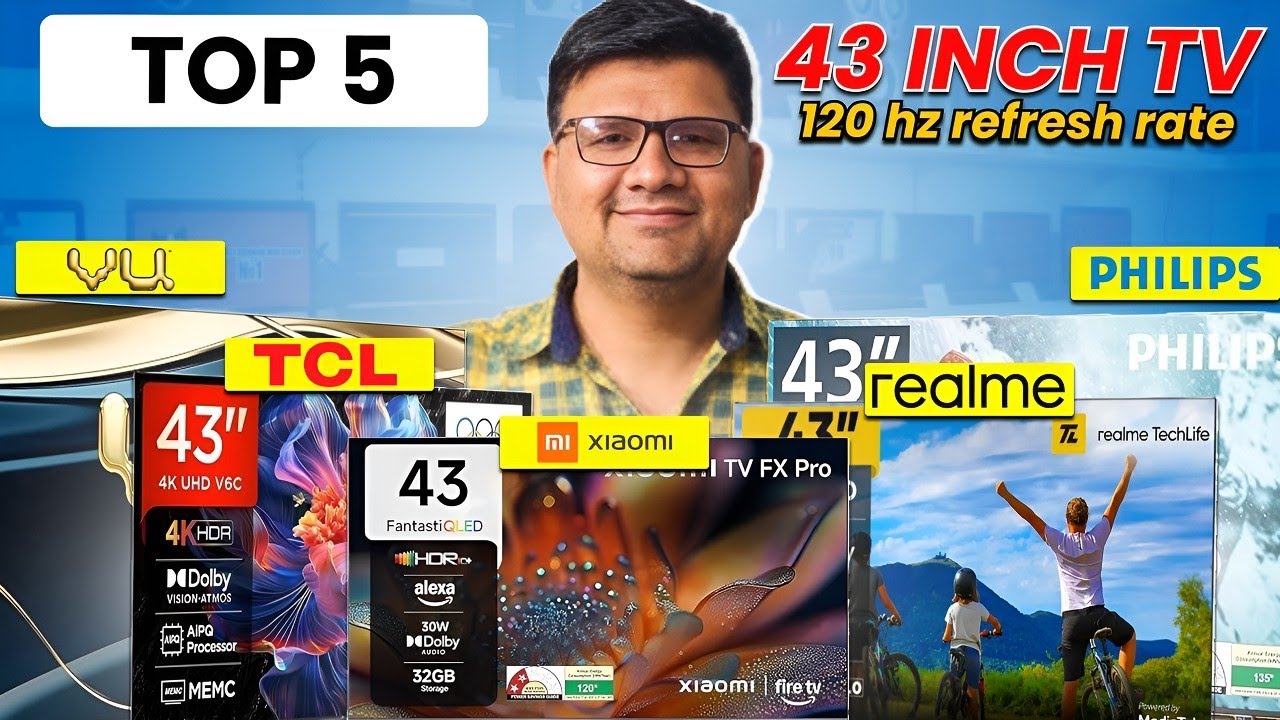 TOP 5 BEST 43 INCH TV 2025 ⚡ BEST 43 INCH QLED TV 2025 ⚡ BEST 43 INCH QLED SMART TV 2025