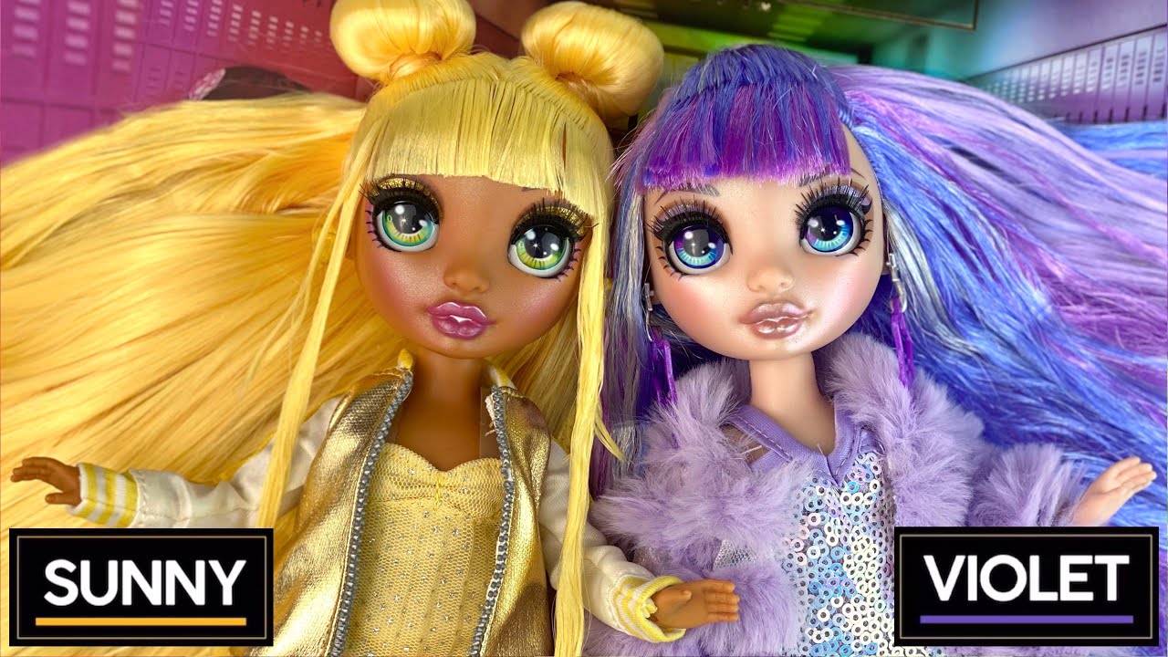 Rainbow High fashion dolls: Sunny and Violet Review & Unboxing (MGA entertainment)