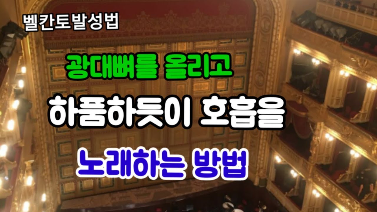 사명 배우기 광대뼈를 올리고 하품하듯이 호흡 노래하는 방법