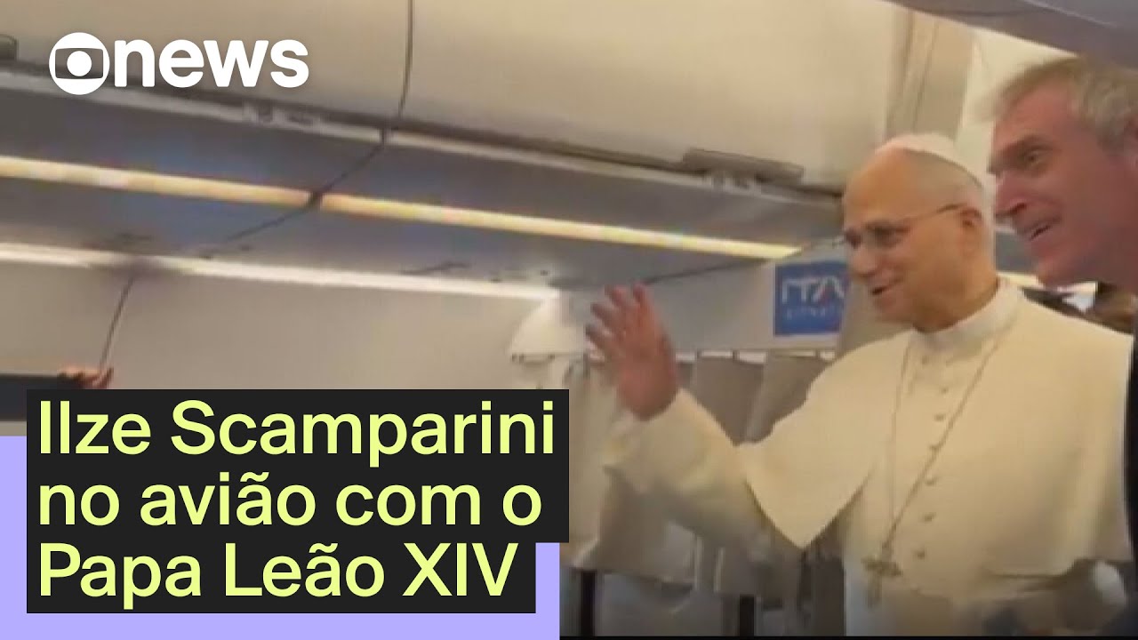 Ilze Scamparini mostra bastidores do voo do Papa Leão XIV para a Turquia | Em Ponto