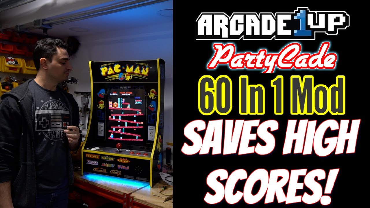 Arcade1up PartyCade 60 in 1 Mod Actually Saves High Scores!