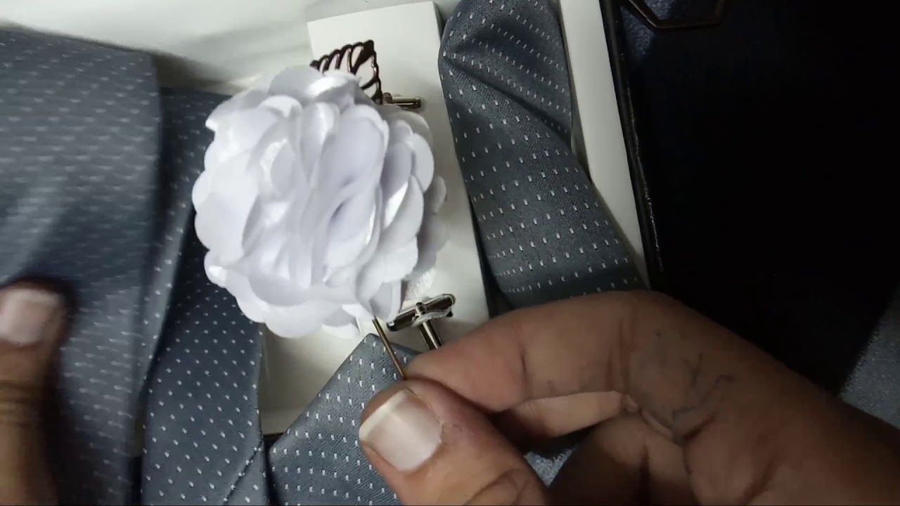 UNBOXING!! COCO CHANEL Men's Cotton Silk Stain Resistant Necktie Set (Grey) | Amazon | Men's Fashion