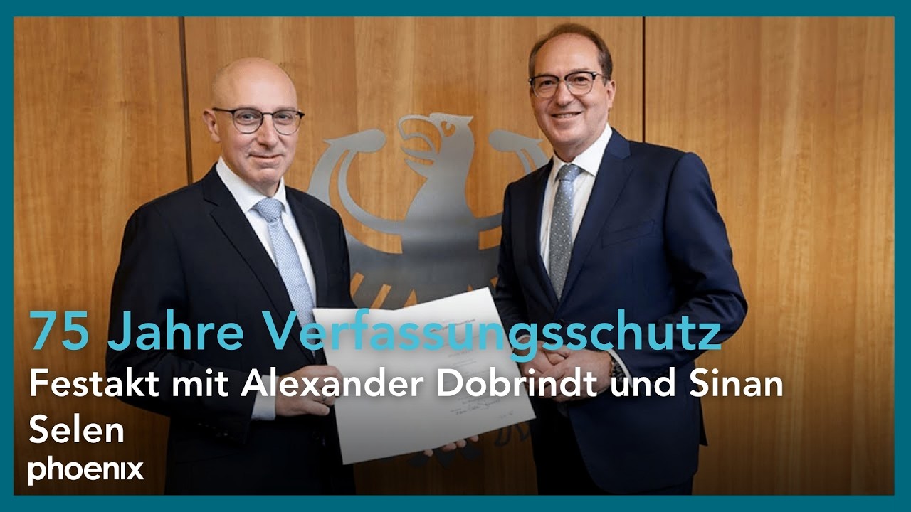 75 Jahre Verfassungsschutz: Festakt mit Alexander Dobrindt und Sinan Selen | 27.10.25