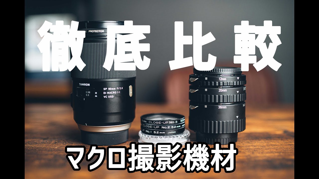 【マクロ撮影機材比較】マクロレンズ・クローズアップフィルター・接写リングを徹底比較！