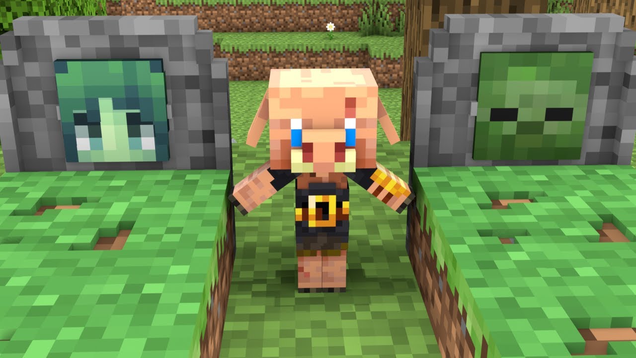 POOR BABY PIGLIN BRUTE  - Sad Story - Minecraft Animation