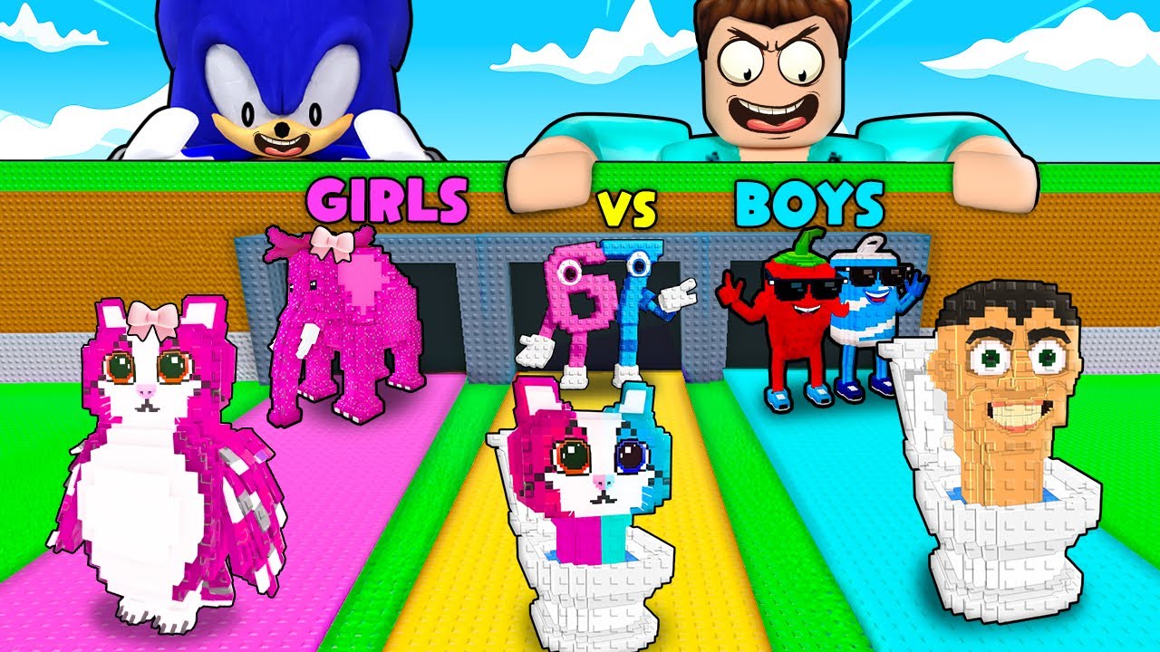 0 TO 100 TRILLION GIRLS V/S BOYS TRIPPLE LANE BRAINROT CHALLENGE IN STEAL A BRAINROT !!