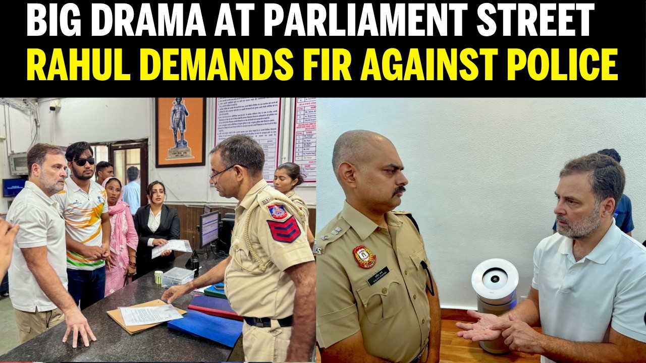 RAHUL GANDHI STORMS Parliament Street Police Station, Demands Fir Against Delhi Police | Breaking