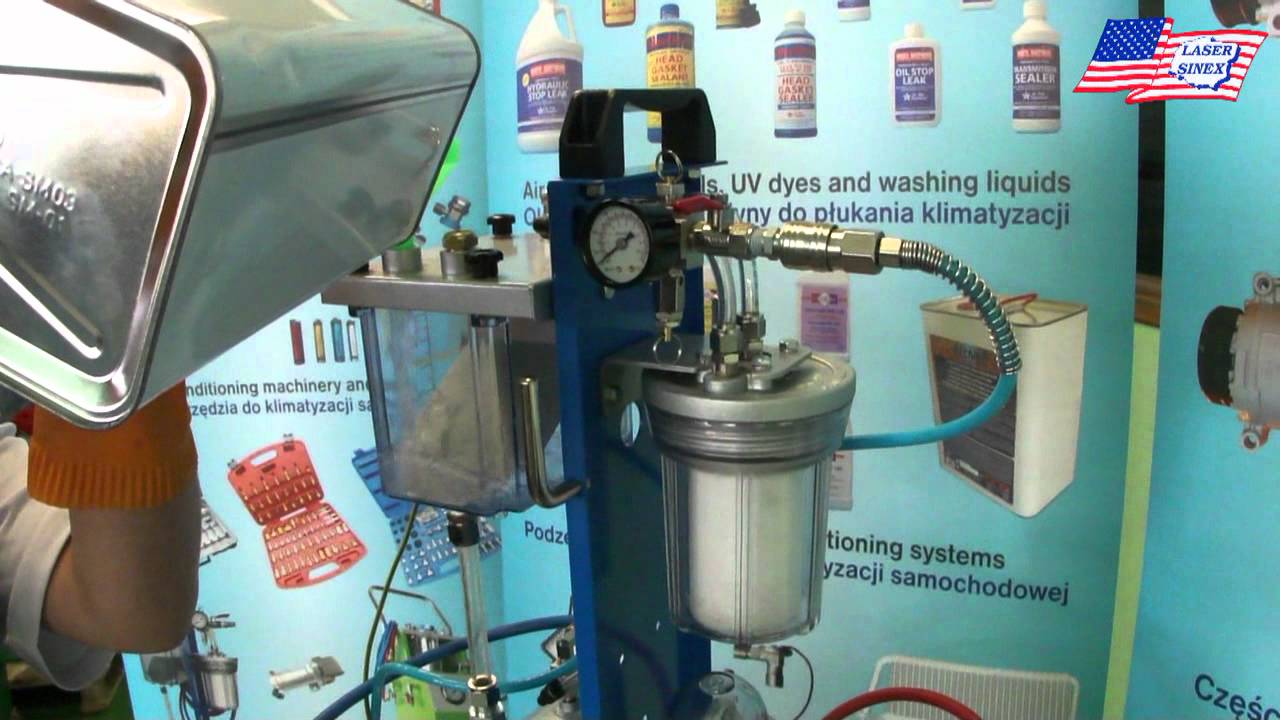 Płukanie układu klimatyzacji - instrukcja obsługi maszyny Turbo Cleaner
